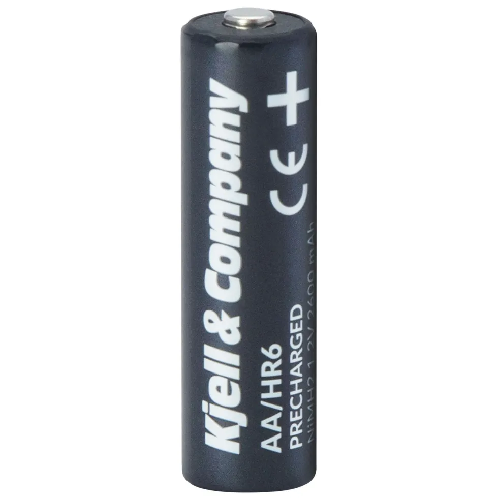 Kjell & Company Oppladbare AA-batterier 2600 mAh 10-pk.