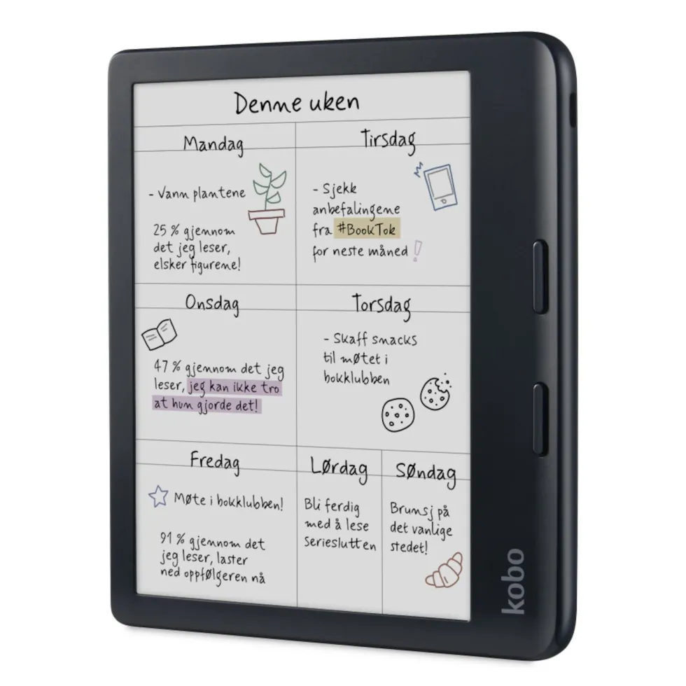 Kobo Libra Colour Lesebrett 7" Svart
