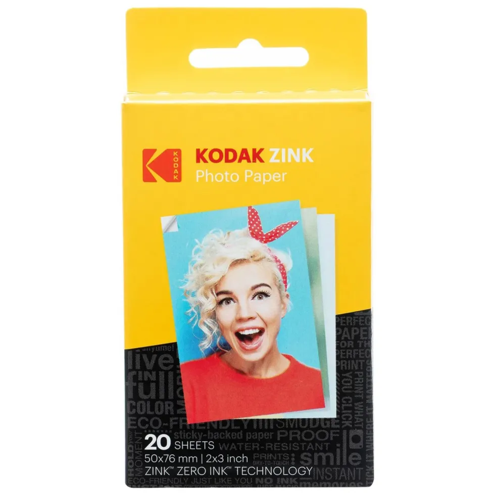 Kodak Zink fotopapir 2 x 3" 20-pk.
