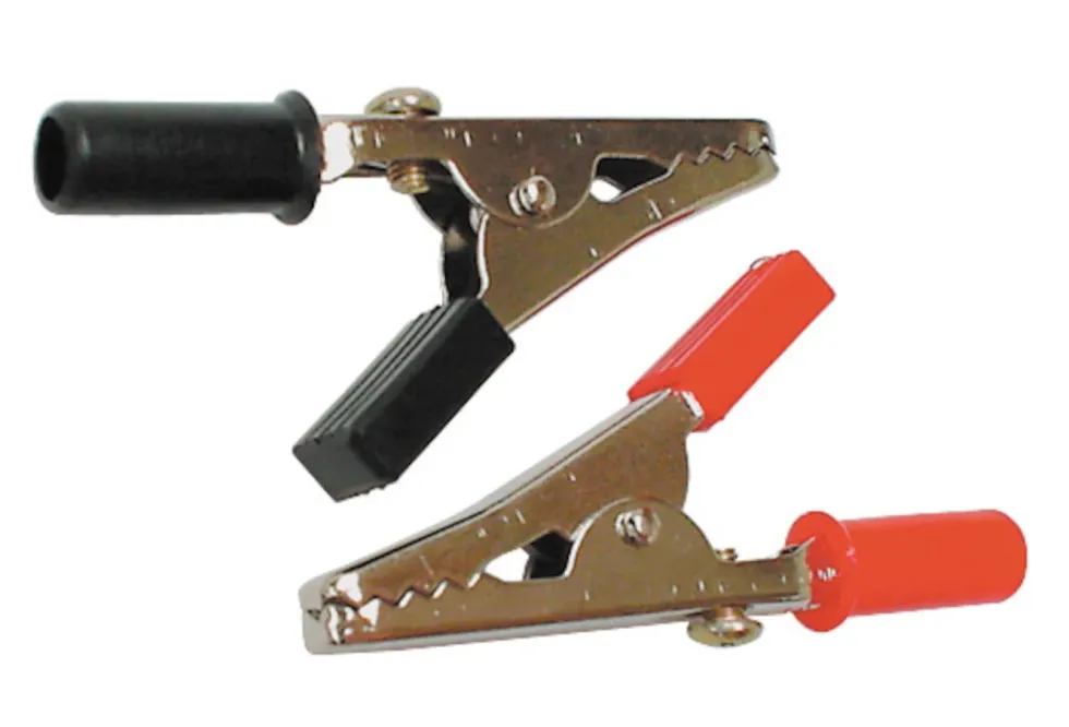 Krokodilleklemme 45 mm svart Svart