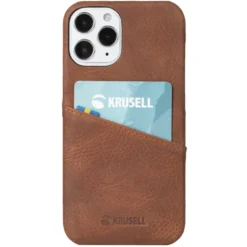 Krusell Lommebokdeksel for iPhone 12 Pro Max Cognac