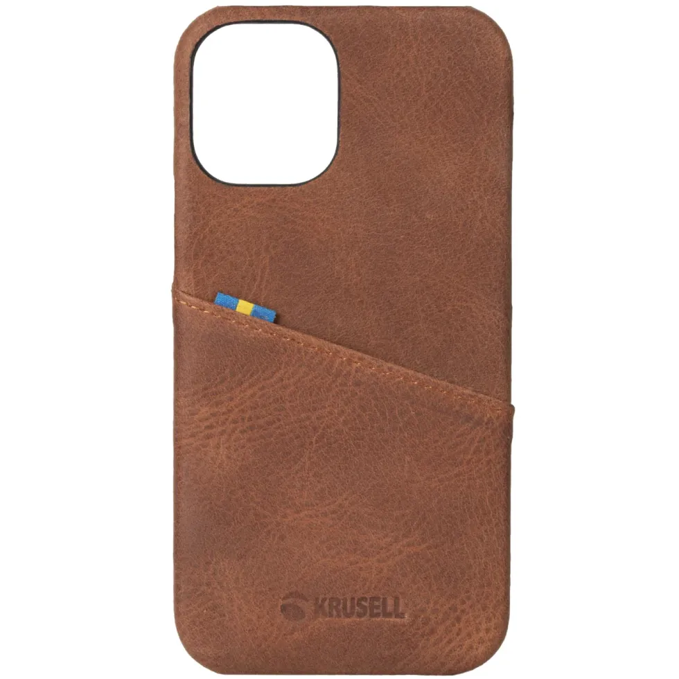 Krusell Lommebokdeksel for iPhone 12 Pro Max Cognac