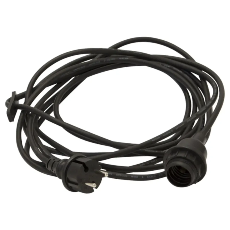 Lampeholder E27 med kabel