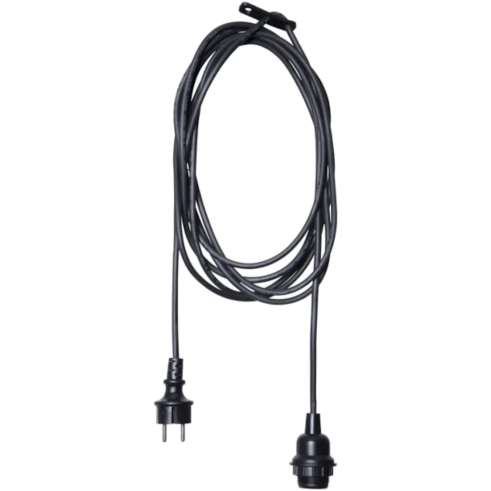 Lampeholder E27 med kabel