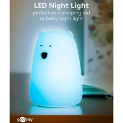 LED-nattlys Isbjørn