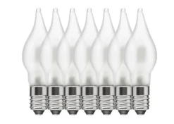 Ledsavers Frostet reservepære til adventsstaker LED 7-pk.