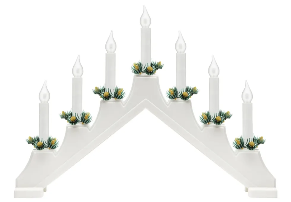 Ledsavers Frostet reservepære til adventsstaker LED 7-pk.