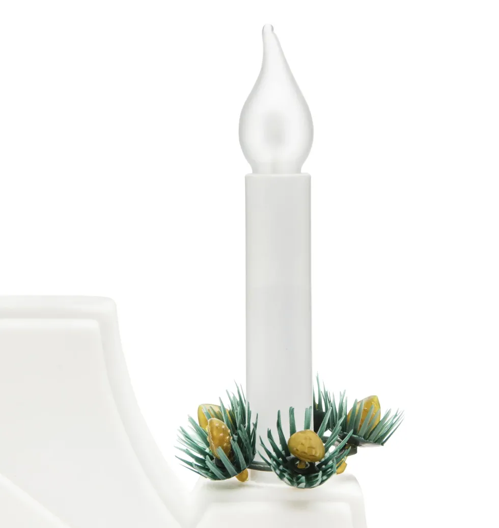 Ledsavers Frostet reservepære til adventsstaker LED 7-pk.