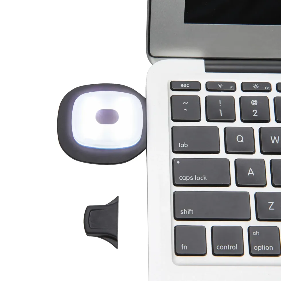 Ledsavers Lue med LED-lykt Hvit