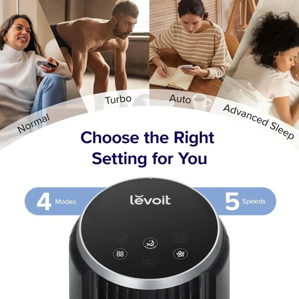 Levoit TempSense 36 DC tårnvifte