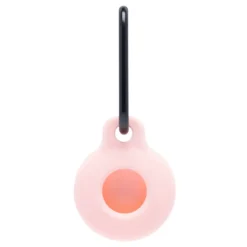 Linocell AirTag Silikonetui med karabinkrok Rosa