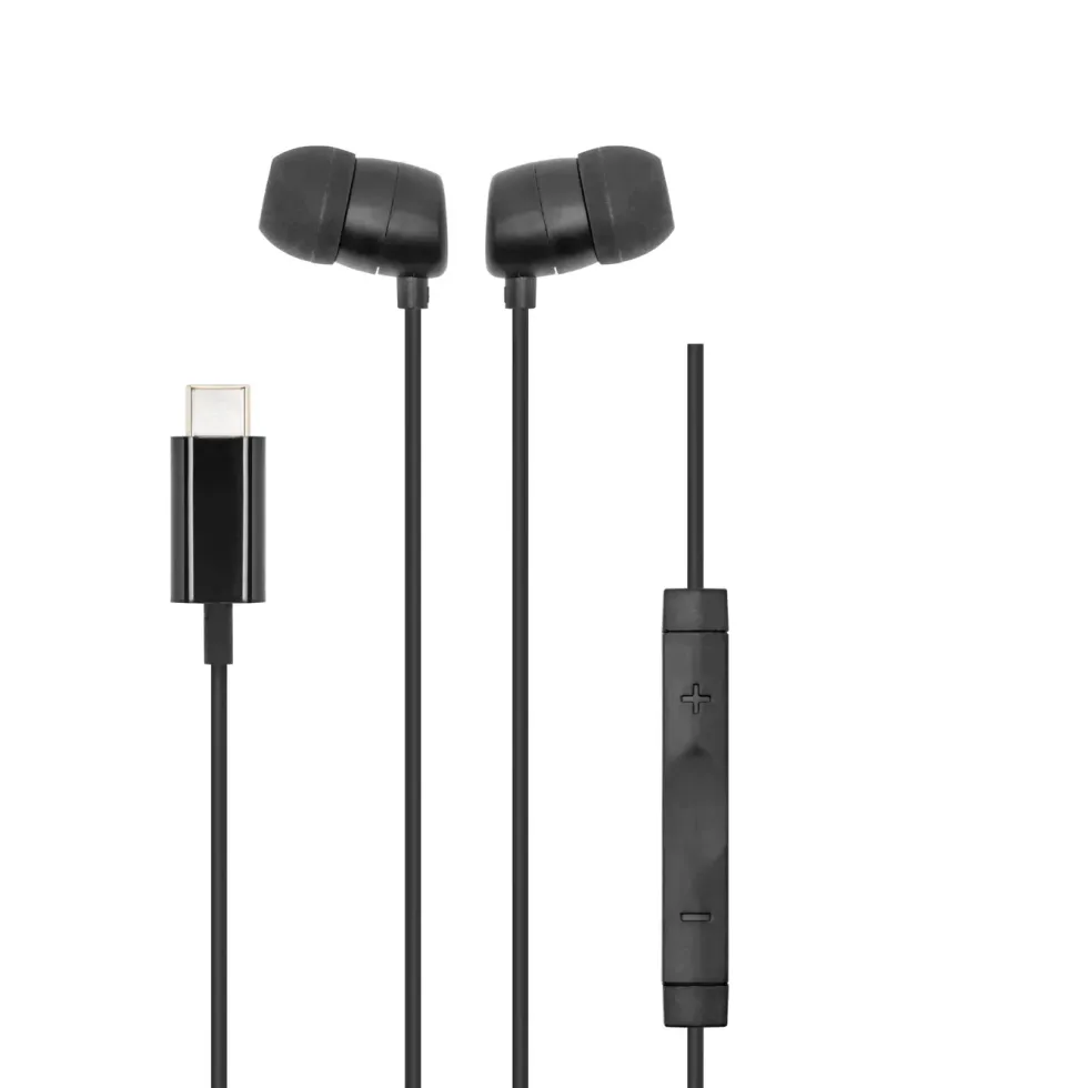 Linocell Bullets USB-C-hodetelefoner Svart