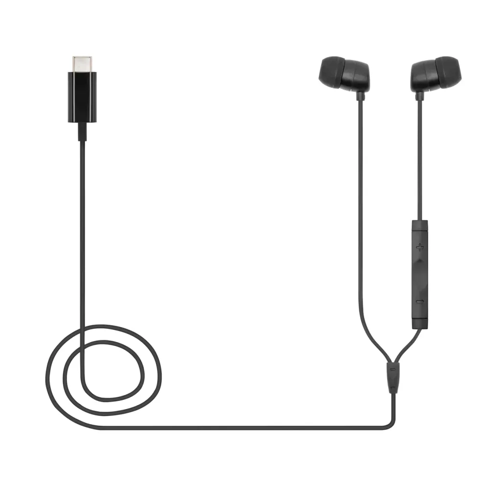Linocell Bullets USB-C-hodetelefoner Svart