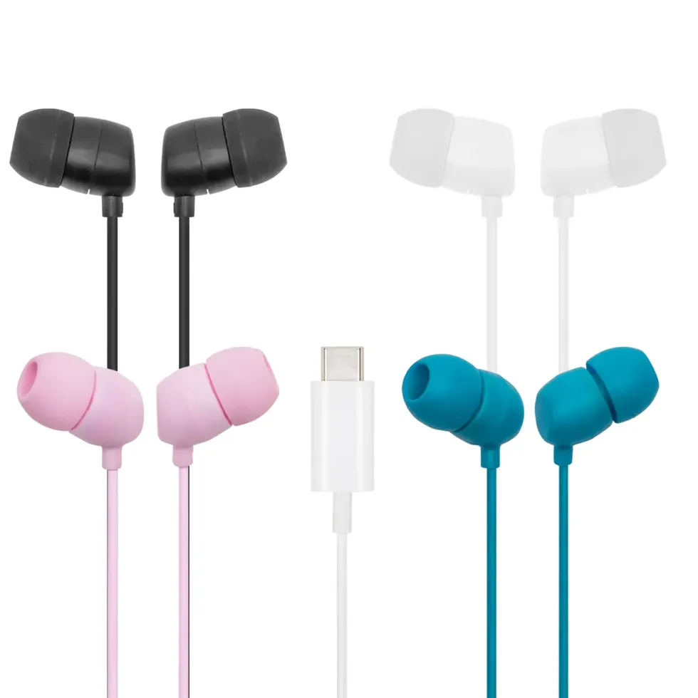 Linocell Bullets USB-C-hodetelefoner Svart