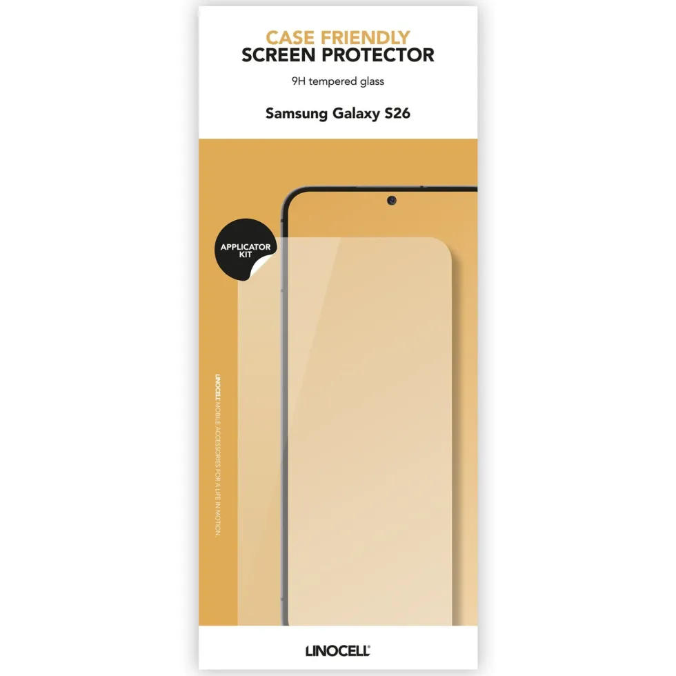 Linocell Case Friendly skjermbeskytter for Samsung Galaxy S26