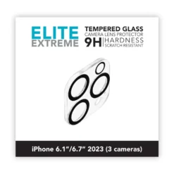 Linocell Elite Extreme Beskyttelse for kameramodulen på iPhone 15 Pro og 15 Pro Max