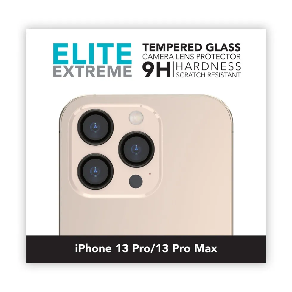 Linocell Elite Extreme Beskyttelse for kameralinsen på iPhone 13 Pro og 13 Pro Max