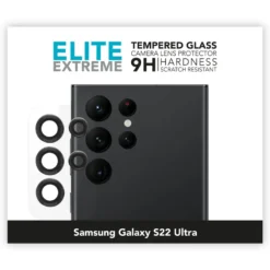 Linocell Elite Extreme Beskyttelse for kameralinsen på Galaxy S22 Ultra