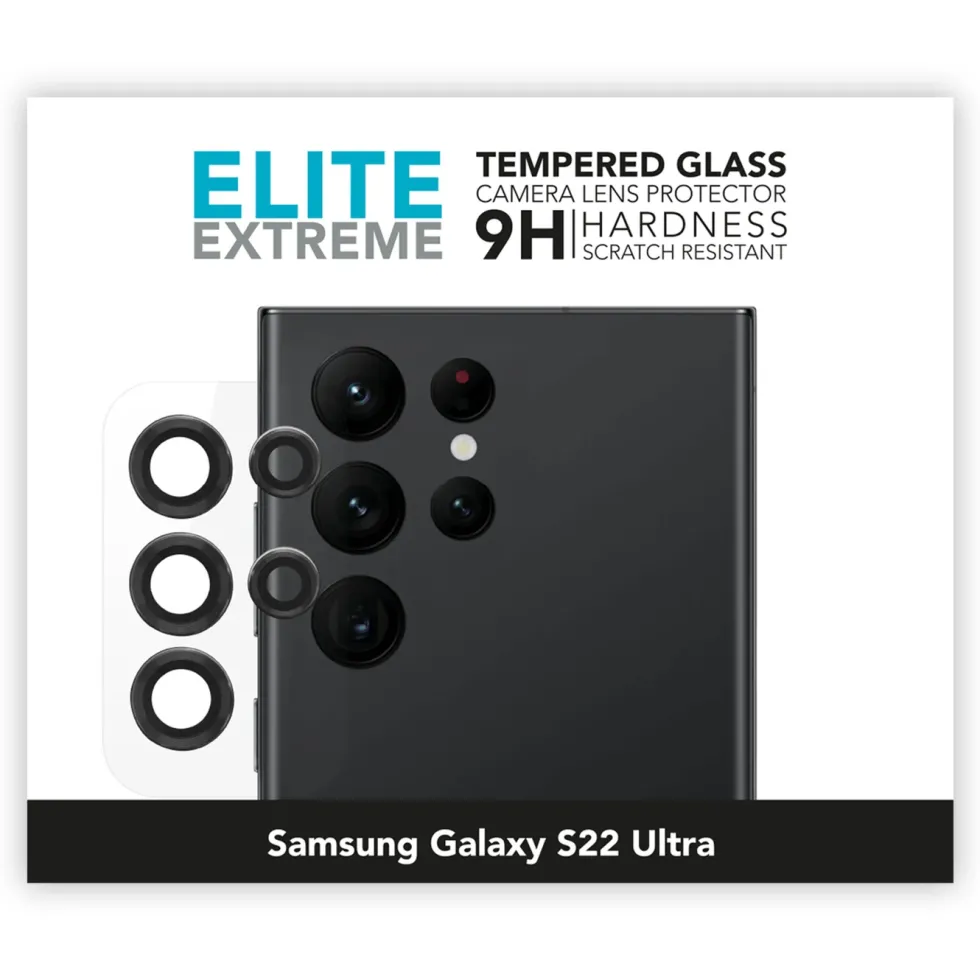 Linocell Elite Extreme Beskyttelse for kameralinsen på Galaxy S22 Ultra