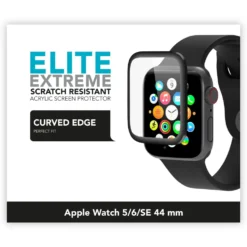 Linocell Elite Extreme Curved Skjermbeskytter for Apple Watch Series 5, 6 og SE 44 mm