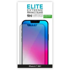 Linocell Elite Extreme Privacy Glass Skjermbeskytter for iPhone 13, 13 Pro, 14, 16e og 17e