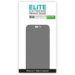 Linocell Elite Extreme Privacy Glass Skjermbeskytter for iPhone 14 Pro Max