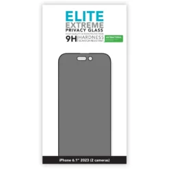 Linocell Elite Extreme Privacy Glass Skjermbeskytter for iPhone 15