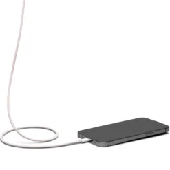 Linocell Flettet USB-A- til Lightning-kabel Rosa 0,5 m