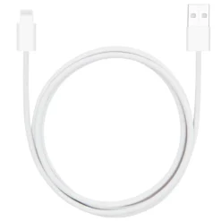 Linocell Flettet USB-A- til Lightning-kabel Hvit 1 m