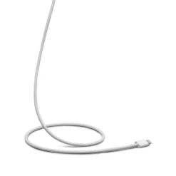 Linocell Flettet USB-A- til Lightning-kabel Hvit 2 m