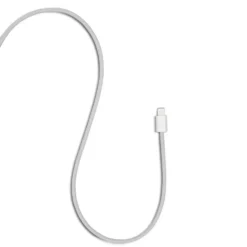 Linocell Flettet USB-A- til Lightning-kabel Hvit 2 m