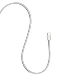 Linocell Flettet USB-A- til USB-C-kabel Hvit 0,5 m