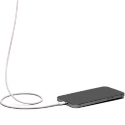 Linocell Flettet USB-A- til USB-C-kabel Rosa 1 m