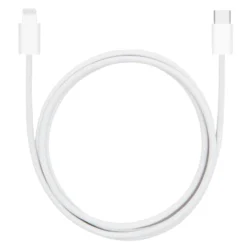 Linocell Flettet USB-C- til Lightning-kabel Hvit 1 m