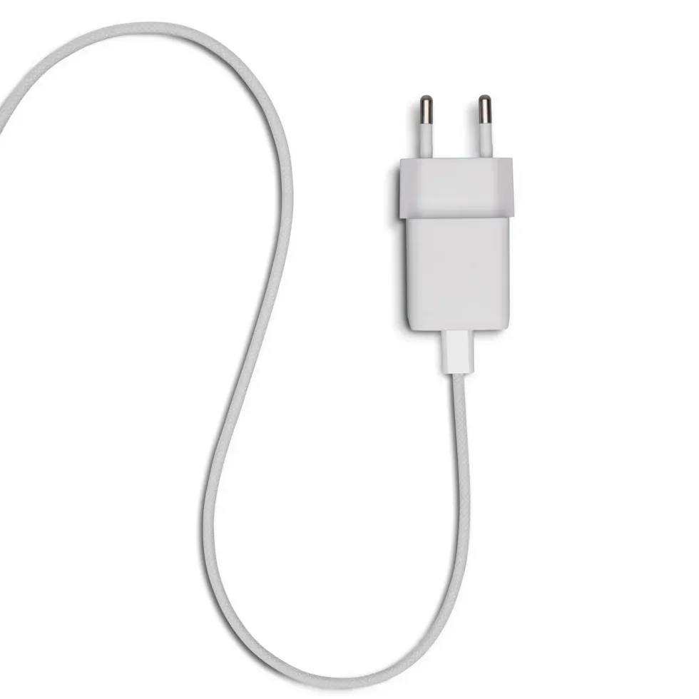 Linocell Flettet USB-C- til Lightning-kabel Hvit 1 m