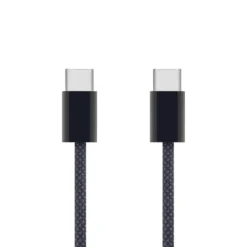 Linocell Flettet USB-C- til USB-C-kabel 60W Svart 0,5 m