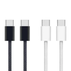 Linocell Flettet USB-C- til USB-C-kabel 240W Svart 1 m