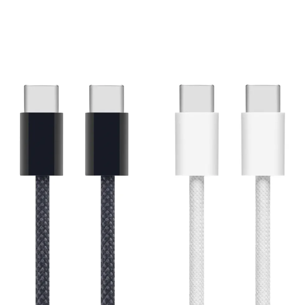 Linocell Flettet USB-C- til USB-C-kabel 240W Svart 1 m