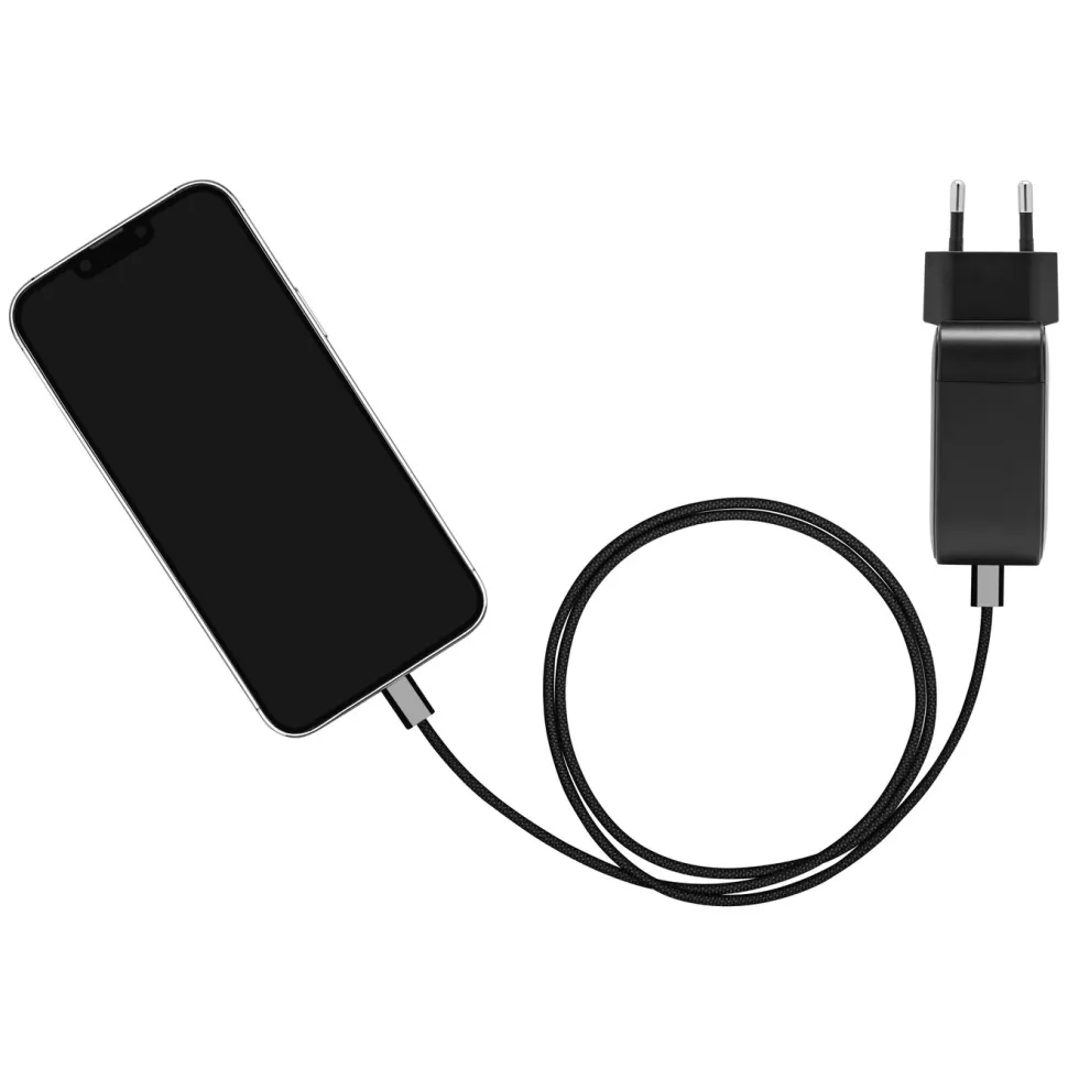 Linocell Flettet USB-C- til USB-C-kabel 240W Svart 1 m