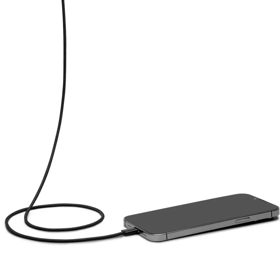 Linocell Flettet USB-C- til USB-C-kabel 60W Svart 1 m