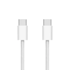 Linocell Flettet USB-C- til USB-C-kabel 240W Hvit 1m