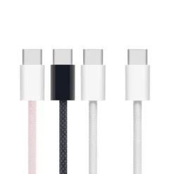 Linocell Flettet USB-C- til USB-C-kabel 60W Svart 2 m