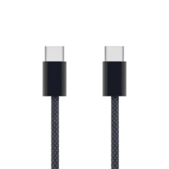 Linocell Flettet USB-C- til USB-C-kabel 60W Svart 2 m