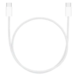 Linocell Flettet USB-C- til USB-C-kabel 60W Hvit 0,5 m