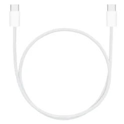 Linocell Flettet USB-C- til USB-C-kabel 60W Hvit 0,5 m