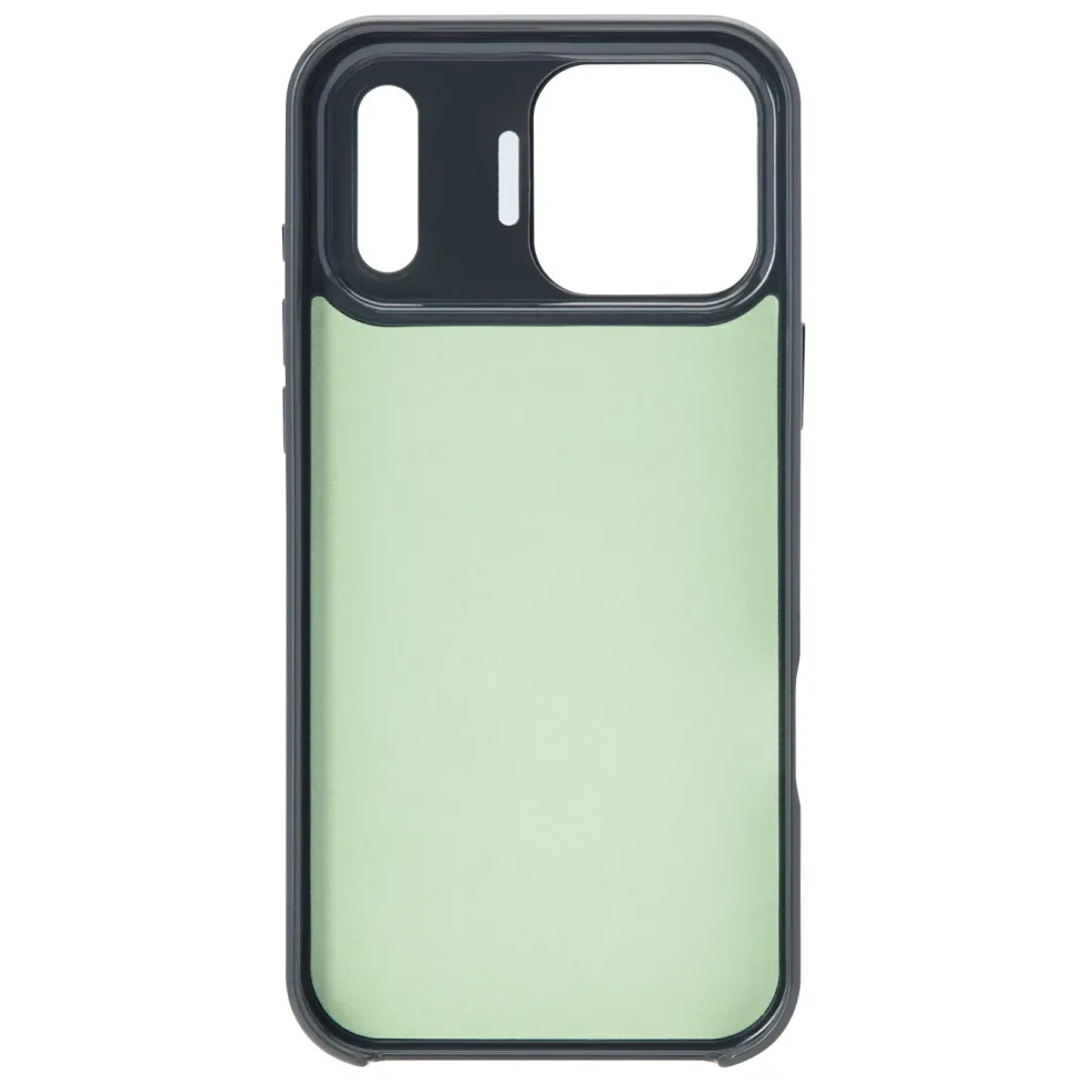 Linocell Flip Stand Case Mobildeksel for iPhone 17 Pro Max Svart