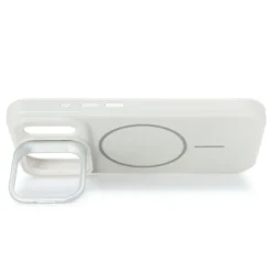 Linocell Flip Stand Case Mobildeksel for iPhone 17 Pro Hvit