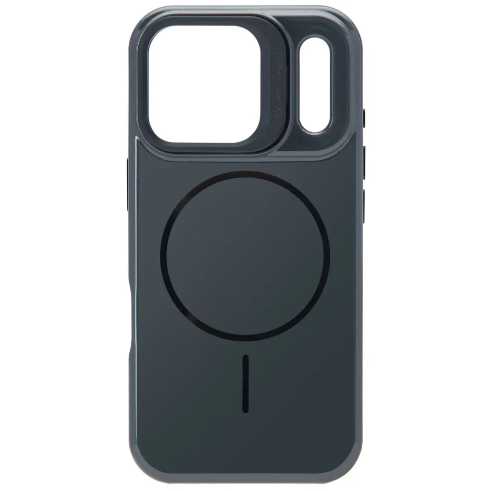 Linocell Flip Stand Case Mobildeksel for iPhone 17 Pro Svart