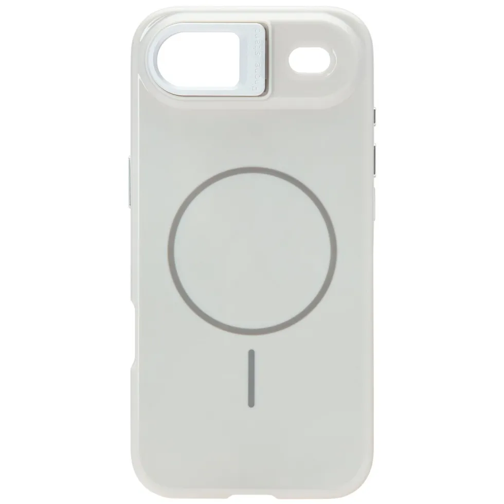 Linocell Flip Stand Case Mobildeksel for iPhone Air Hvit