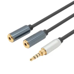 Linocell Forgreningskabel for 3,5 mm-kontakt Svart